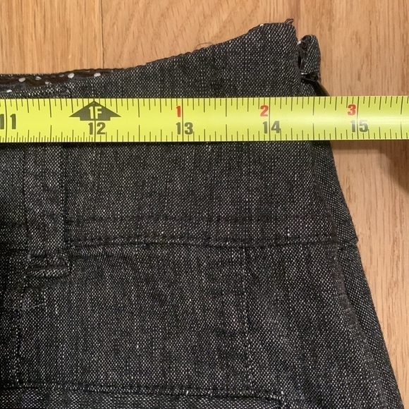 BEBE Dark Wash Denim Mini Jean Skirt With Pockets Women’s 10 - Picture 11 of 11